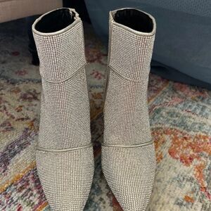 Target Women's Elegant Silver Ankle Boots